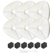 Tikpaws Replacement filters with activated carbon for fountain TK-WF003 6 pcs - Fountain Filter