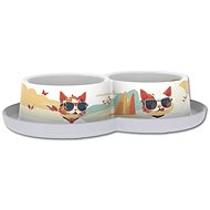 Moderna Indy&Louise double bowl 2 × 0,35 l - Cat Bowl