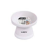 M-Pets TILT'D Raised ceramic bowl 150 ml white - Cat Bowl