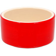 Small Animals Ceramic rabbit bowl red 10 × 5 cm - Bowl for Rodents