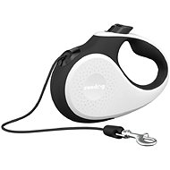 Reedog Senza Premium Self-winding Leash White-black - Leash