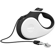 Reedog Senza Premium Self-winding Leash S 12kg/5m Cable/White-black - Leash