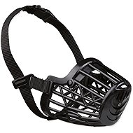Trixie Plastic muzzle black M 23,5 cm - Dog Muzzle