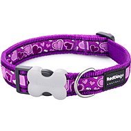 Red Dingo Breezy Love Purple 20mm × 30-47cm - Dog Collar