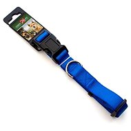 Cobbys Pet Adjustable Textile Collar Blue 40-55cm × 2.5cm - Dog Collar