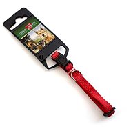 Cobbys Pet Adjustable Reflective Textile Collar Red 20-31cm × 1cm - Dog Collar