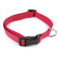 Cobbys Pet Adjustable Textile Collar Reflective Red - Dog Collar