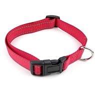 Cobbys Pet Adjustable Reflective Textile Collar Red 30-45cm × 1.5cm - Dog Collar