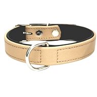 Cobbys Pet Collar made of Cut Genuine Leather lined with Genuine Black Leather Brown 30cm × 2cm - Dog Collar
