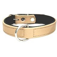 Cobbys Pet Collar made of Brushed Genuine Leather Lined with Genuine Black Leather Brown 50cm × 2cm - Dog Collar