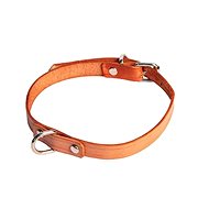 Cobbys Pet Collar Genuine Leather Natural Brown - Dog Collar