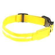 Vking LED obojek žlutý S - Dog Collar