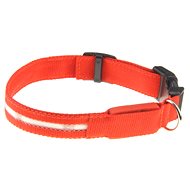 Vking LED obojek červený S - Dog Collar