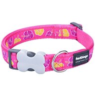 Red Dingo Collar Hibiscus Hot Pink 1,2 × 20 - 32 cm - Dog Collar