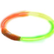 LaRoo LED collar gradient orange-green USB 65 cm - Dog Collar