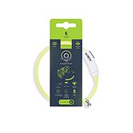 M-Pets FLASH LED rechargeable light-up collar green S - Dog Collar