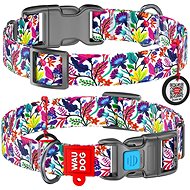 Waudog Nylon Collar Magic Flowers QR - Dog Collar