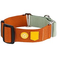 Woolly Wolf Semi-retractable martingale collar Terracotta Mix L - Dog Collar