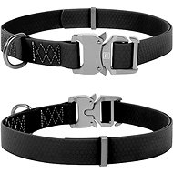Waudog Collartex Fastex Waterproof Collar Black - Dog Collar
