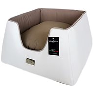 Pet Amour Tronky White/Brown 60 × 60 × 33cm - Pet Bed