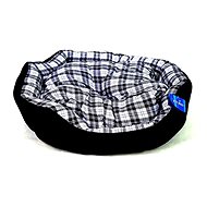 Petproducts Checkered Bed Black and White 57 × 52cm - Pet Bed