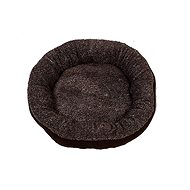 Petproducts Round Brown Bedding 53 × 53 × 10cm - Pet Bed