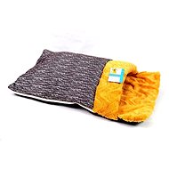 Petproducts Sleeping Bag Orange-grey 67 × 38cm - Snuggle Sack