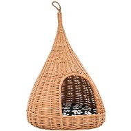 Shumee Teepee for Cats with a Willow Pillow Natural 40 × 60cm - Pet Bed