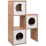 Shumee Cat House with Sisal Rug White 100cm - Pet Bed
