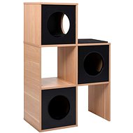 Shumee Cat House with Sisal Rug Black 100cm - Pet Bed