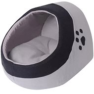 Shumee Cat Bed Grey Hair Black M - Pet Bed