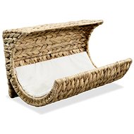 Shumee Cat Bed with Pillow, Water Hyacinth 37 × 20 × 20cm - Pet Bed