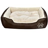 Shumee  Oxford Comfortable Bed with Padded Pillow Brown S - Bed