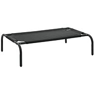 Shumee Textile Raised Bed, Black - Pet Bed