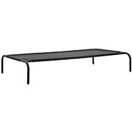 Shumee Textile Lair Raised Black L - Pet Bed
