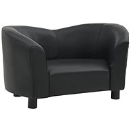 Shumee Sofa for dogs faux leather black - Pet Bed