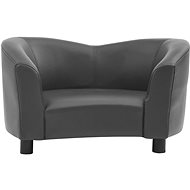 Shumee Sofa for dogs faux leather grey - Pet Bed