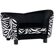 Shumee Sofa for Dogs, Plush, Black 68 × 38 × 38cm - Pet Bed