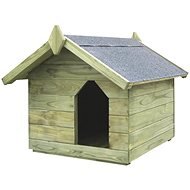 Záhradná psia búda s otváracou strechou impregnovaná borovica 74 × 78,5 × 61,5 cm - Búda pre psa