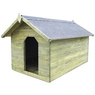 Garden Dog Kennel with Opening Roof Impregnated Pine 104.5 × 153.5 × 94cm - Dog Kennel