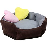 Shone Cushion Bed Warming Black and White - Pet Bed