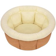 Shumee Dog Bed Round Beige XL - Pet Bed
