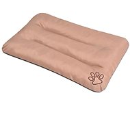 Shumee Dog Mattress with Paw, Beige - Dog Bed