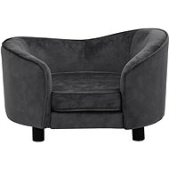 Shumee Dog Sofa Plush Dark Grey - Pet Bed