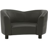 Shumee Sofa for dogs faux leather dark grey - Pet Bed