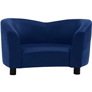Shumee Sofa for dogs faux leather blue - Pet Bed