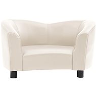 Shumee Sofa for dogs faux leather cream - Pet Bed