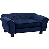 Shumee Dog Sofa Plush Blue 72 × 45 × 30cm - Pet Bed