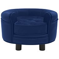 Shumee Sofa for dogs faux leather and plush blue - Pet Bed