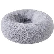 Petproducts fluffy bed light grey 60×60×24 cm - Pet Bed